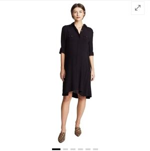 Hatch Black Button-Front Dress